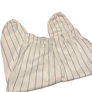 Wilson size large youth navy Kim striped pants excellent condition see pics